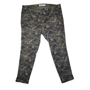 Torrid Green Camo Tapered Mid Rise Jeans 16